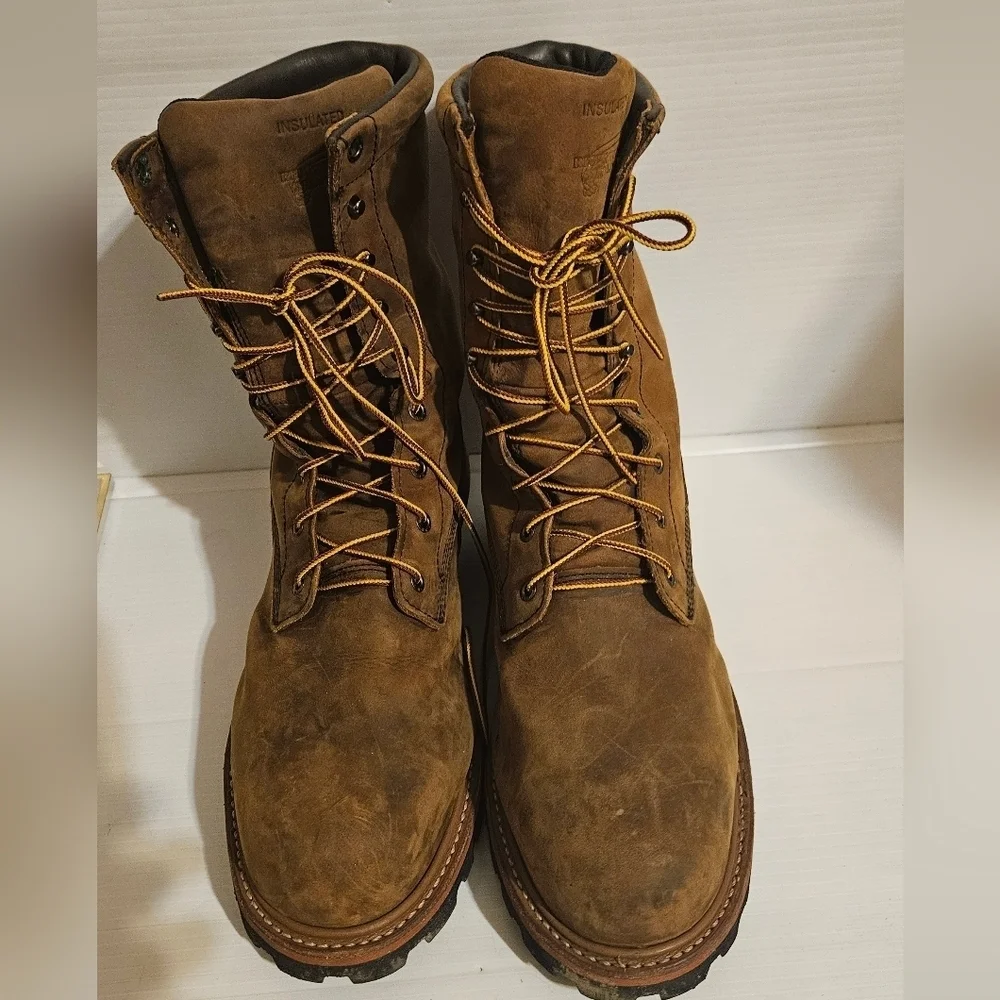 Red Wing 2219 Roughneck Waterproof Insulated Safety Toe Boots Men’s Size 12 Wide